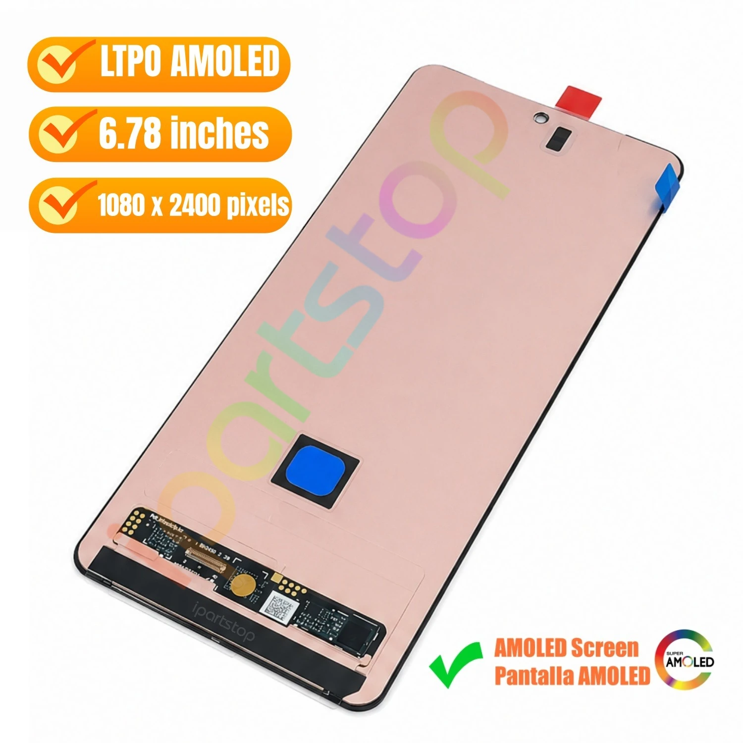 iParts Replacement Display for Asus Zenfone 12 Ultra 5G AI2501 AI2501H 144Hz LTPO AMOLED Touch Screen Digitizer Assembly OEM