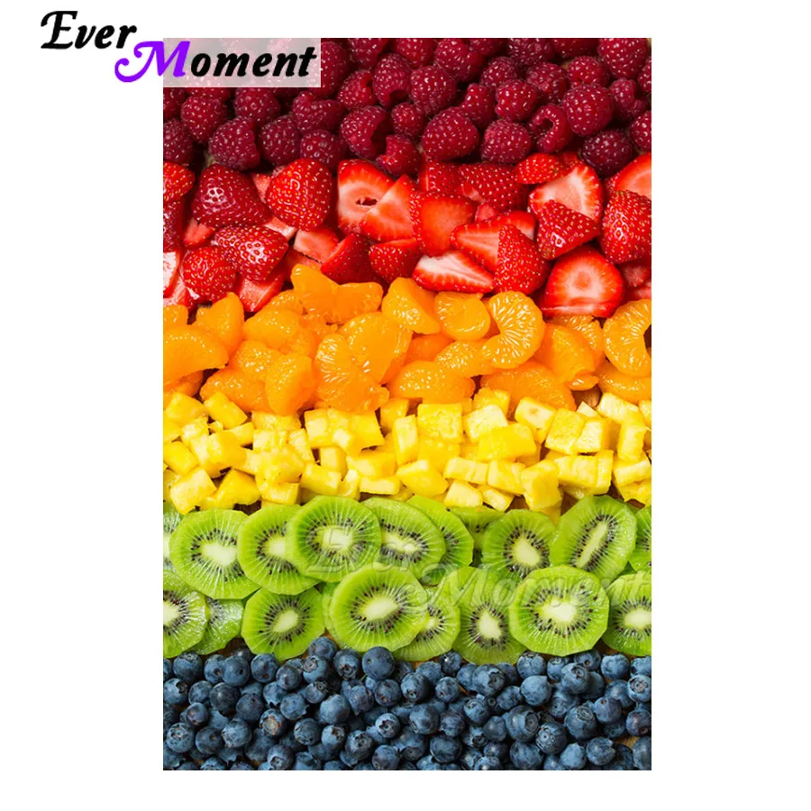 

Алмазная картина Ever Moment, ручная работа, полная квадратная дрель, фрукты, клубника, оранжевый, 5D, сделай сам, хобби, искусство, алмазная вышивка ASF1689