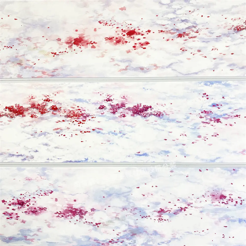 

Декоративная лента Washi PET W81 с эффектом разбрызгивания, без пыли, с фиолетовыми цветами и снежинками, винтажная, для скрапбукинга и коллажей