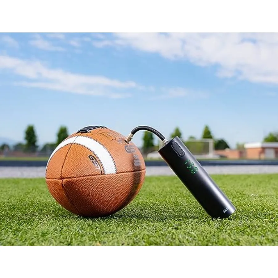 Snelle elektrische balpomp met LED-manometer Max 15PSI voor voetbal basketbal volleybal rugby voetbal zwemmen ring en Oth