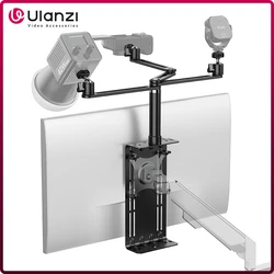 Ulanzi VS01 VESA Monitor Adapter with Top Extension Arm 360° Ballhead Expand Camera Video Light Webcam Microphone Livestreaming