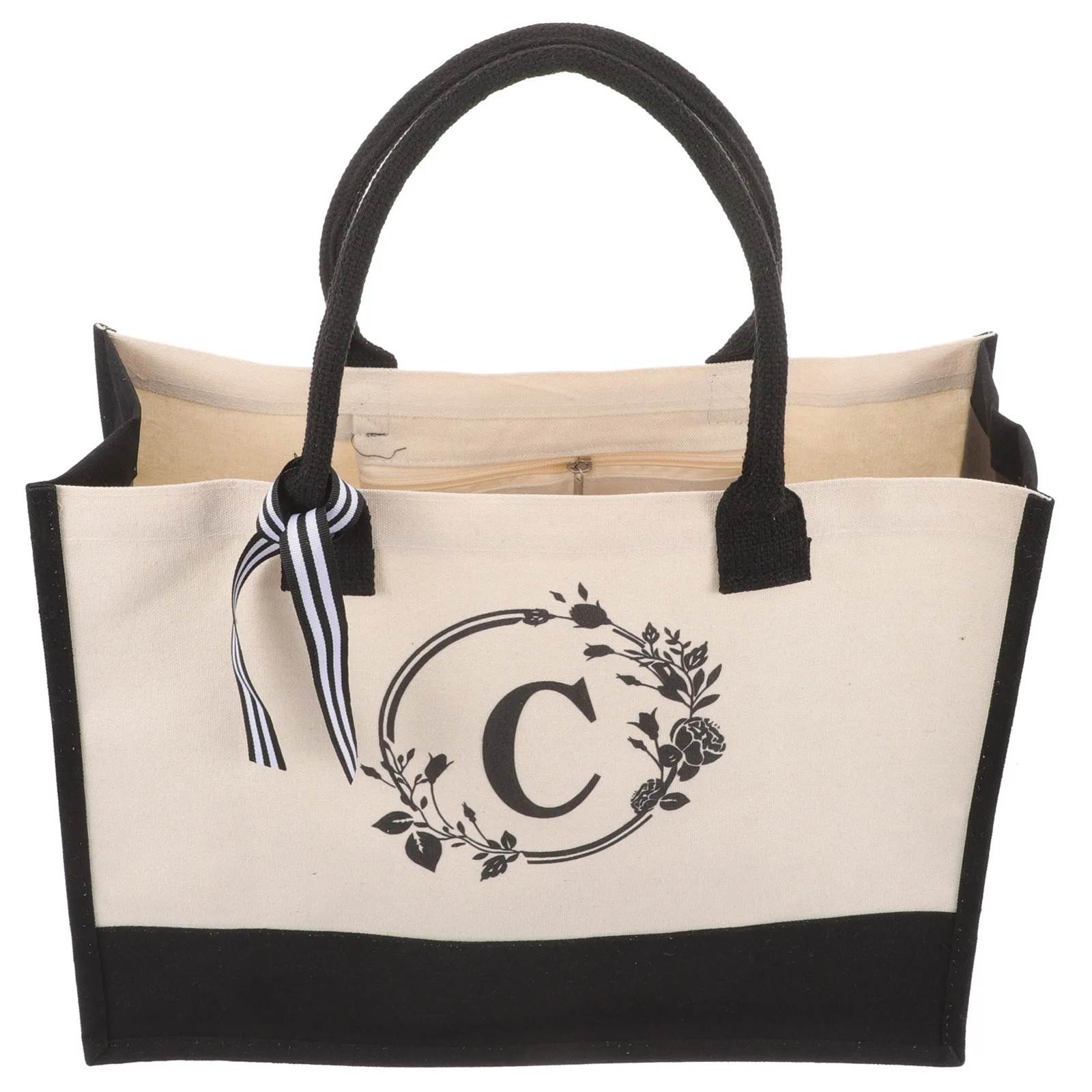 

Personalized Large Capacity Letter Design Tote Bag For Wedding Party Beach Holiday Bridesmaid Gift Bags Gift Packaging Bag