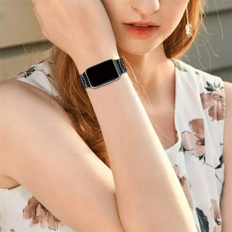 Ремешок из нержавеющей стали для Samsung Galaxy Fit 3, металлический Высококачественный Браслет для Samsung Galaxy Fit 3, сменный роскошный браслет