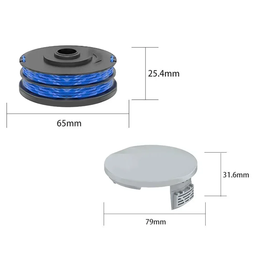 Imagem -03 - Carretel de Substituição para Aparador de Cordas para Ryobi One Rlt4027 Rlt5027 Rlt6030 Rlt6130 Rlt3525 Rlt 183225 Carretéis Cobrem Peças Sobressalentes