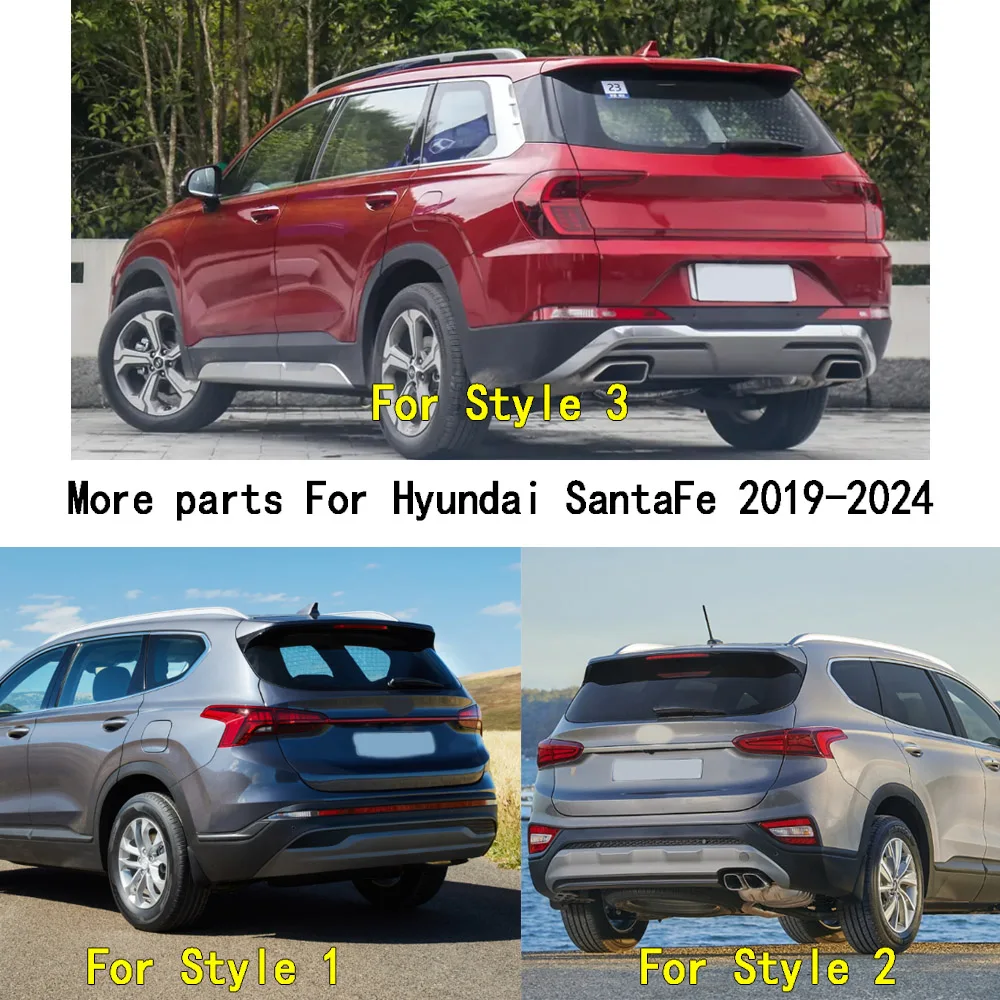 Car Stick Eyebrow Rear View Side Glass Mirror Trim Frame Rain Shield Sun Visor For Hyundai Santa Fe SantaFe 2019 2020 2021-2024