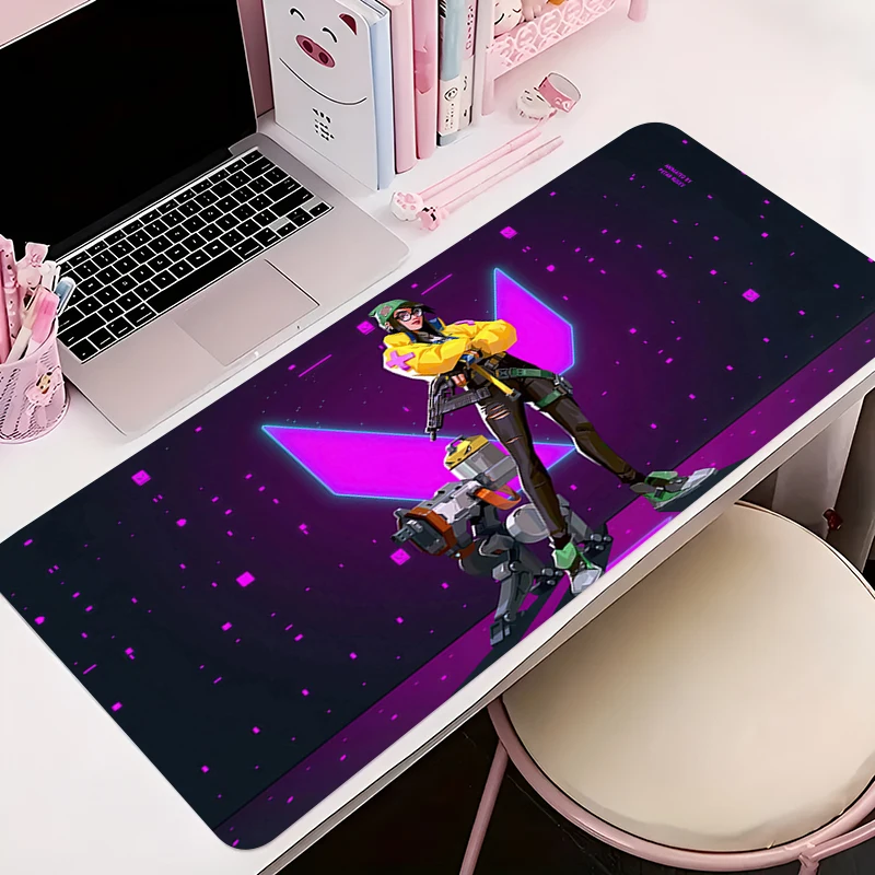 

Mouse Pad Anime Non-Slip Rubber Mousepad Soft Office Desk Mat Gaming PC Accessories Large Gamer V-valorant Killjoy Keyboard Mat