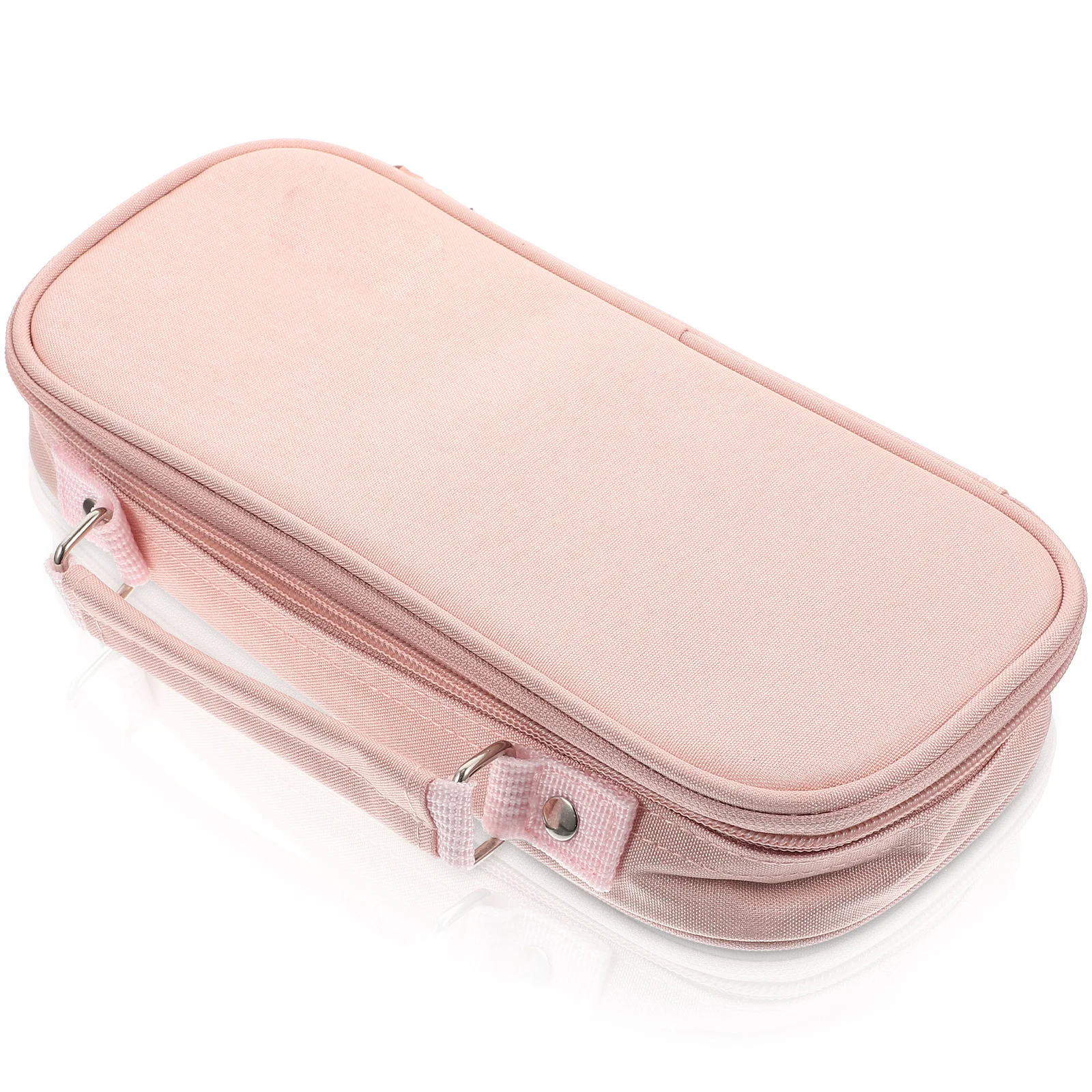 

Portable Pencil Bag Lightweight Creative Design Large Capacity Zipper Pen Pouch Canvas Pen Supply for School and Office