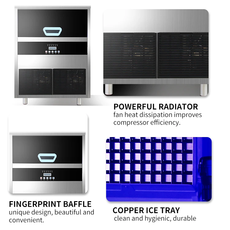 Komercyjne i do użytku domowego Łatwa w obsłudze mini kostkarka do lodu 40 kg/dzień Kostkarka do lodu Zastosowanie przemysłowe