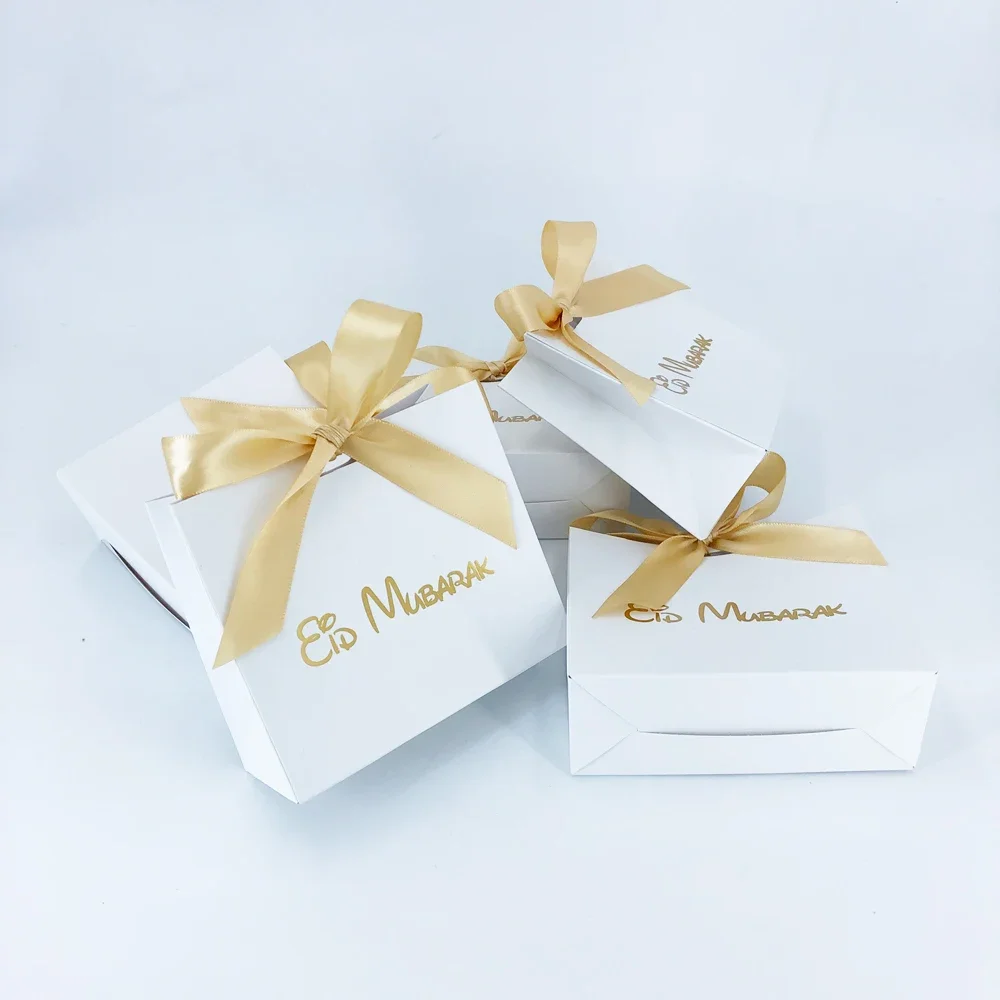 

Eid Mubarak Candy Box Set Eid Mubarak Paper Gift Bag Party Favor Gift Box Muslim Islamic Party Supplies Eid Mubarak Favor Boxes