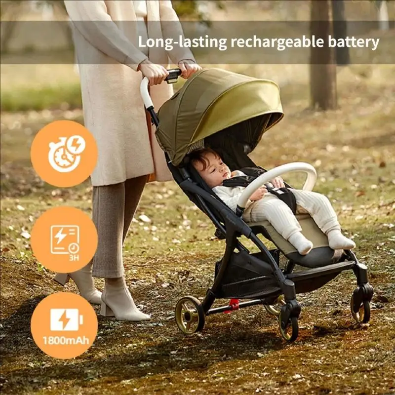 Adjustable Speed Baby Sleep Soother Aid Portable Strollers Pushchair Rocker Rechargeable Rocker with White Noise Sound A2UB