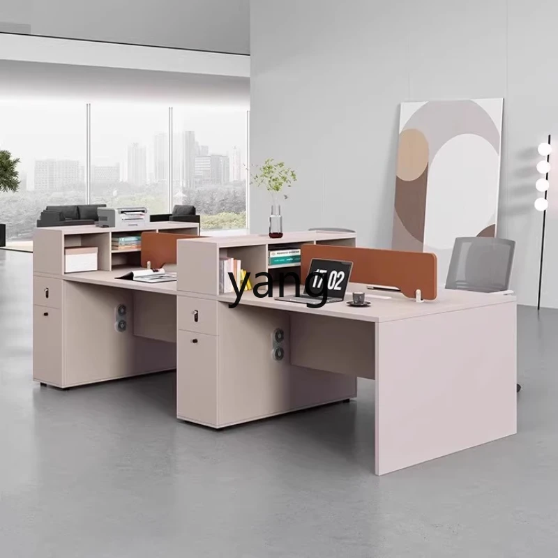 

LZR card seat, finance room, staff seat, office desk and chair combination, four or six people.