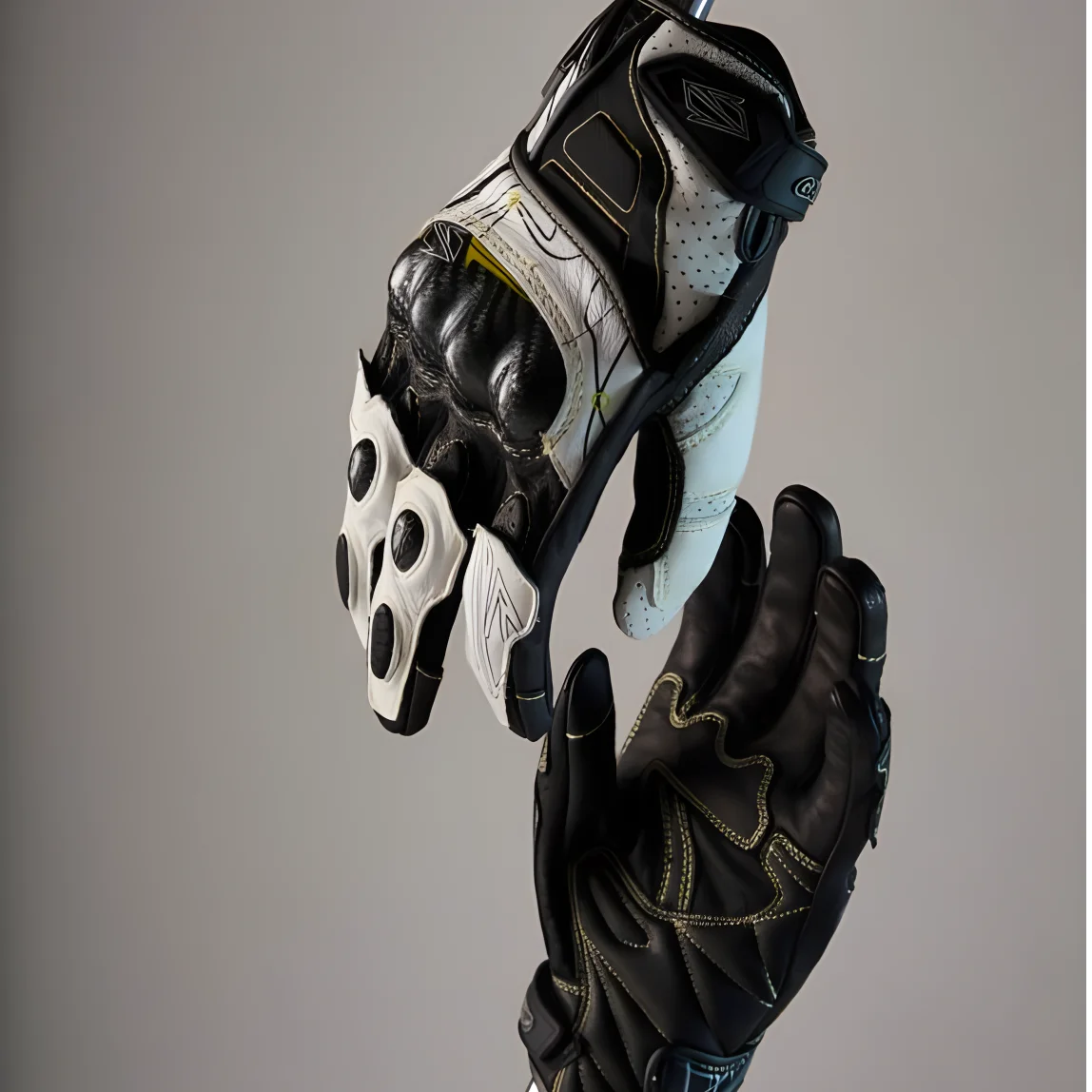 Motorcycles Road Sport Gloves Full Finger Carbon Fiber Leather for Spring Summer Autumn Breathable Sheepskin Touch Screen