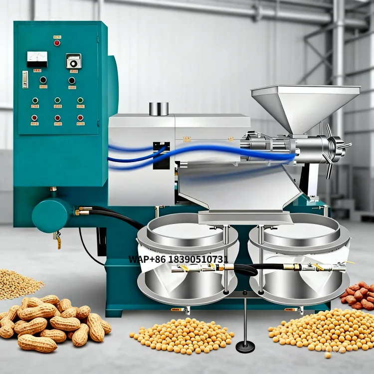 Low Cost Medium Commercial High Efficiency Vegetable Soybean Oil Press Line Cooking Oil Making Line