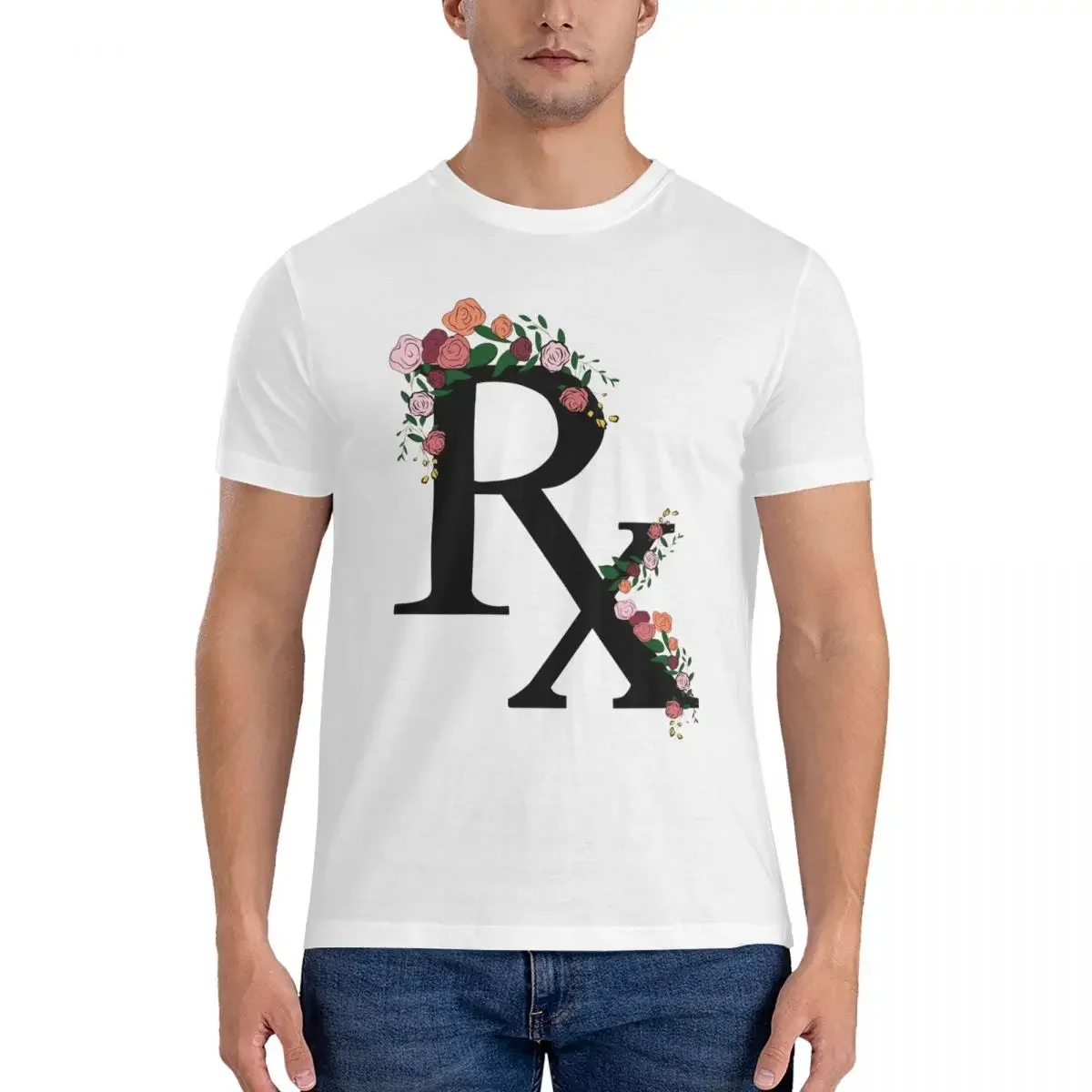 

Футболка Pharmacist Rx для мужчин, мужские футболки из хлопка, мужские футболки, короткая летняя одежда с круглым вырезом, футболки