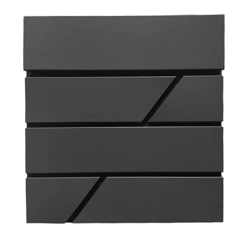 

Modern mailbox Outdoor large-capacity mailbox with key lock Suggestion box with newspaper