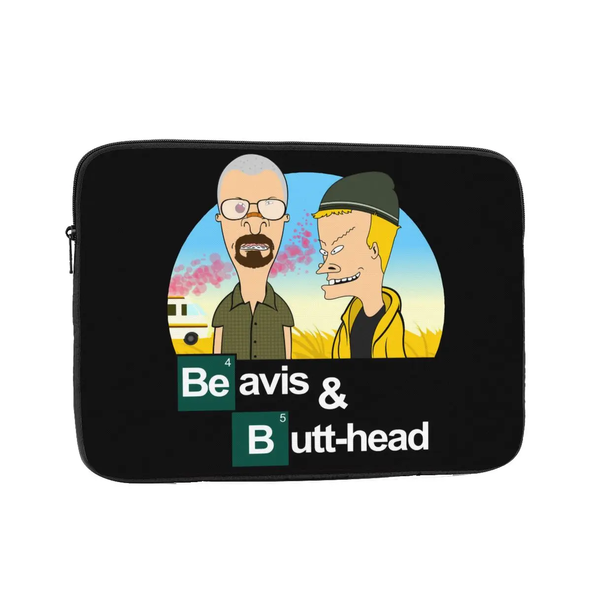 Breaking Beavis 12 13 15 17 Inch Laptop Sleeve Case Notebook Sleeve Cover Bag Beavis and Butthead 90s BB Shockproof Case Bag