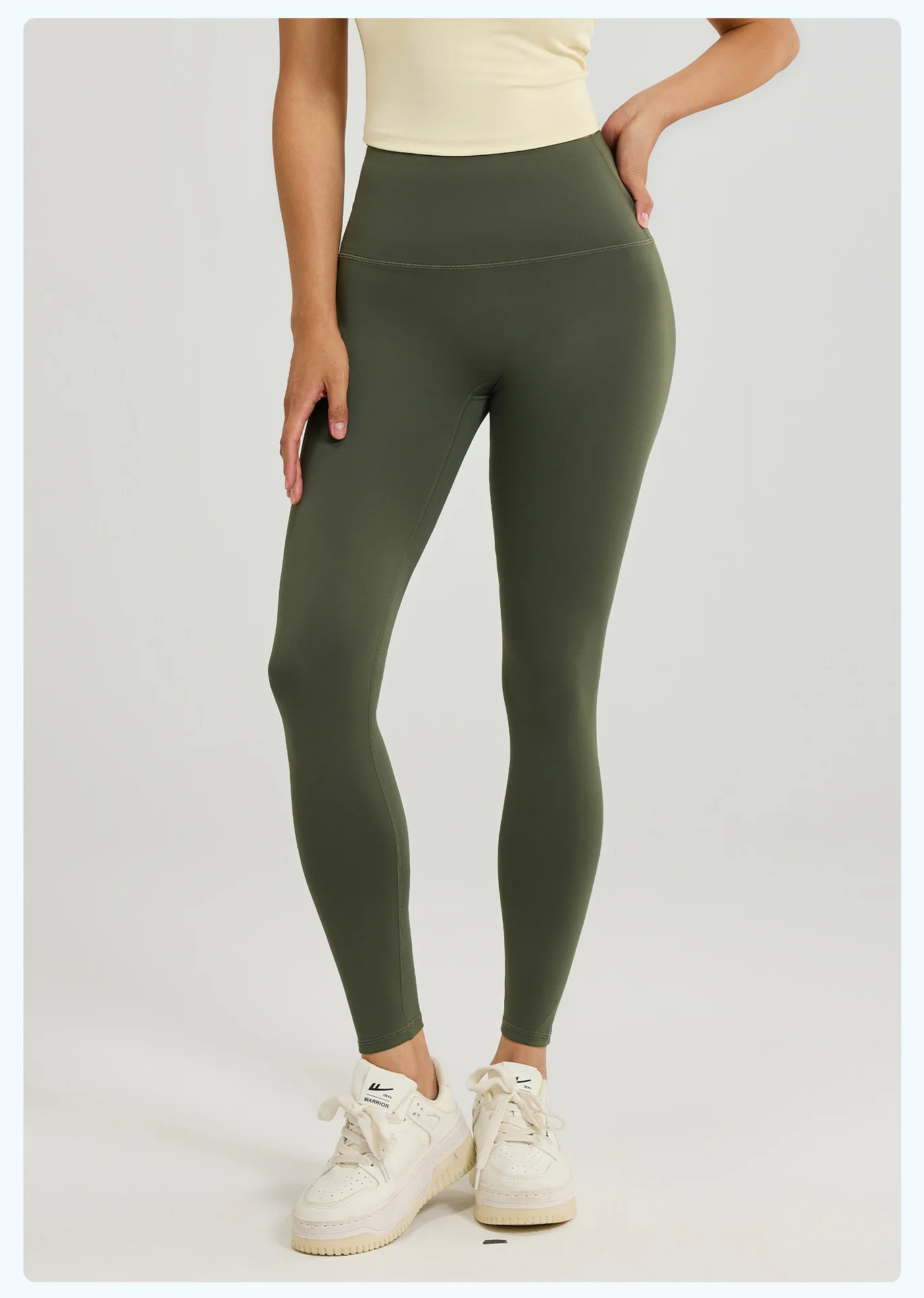 ONE TO WAN Leggings for Women with On T-Line High Waist Hips Lift Yoga Pants with Abdominal Compression and Nude Running Legging