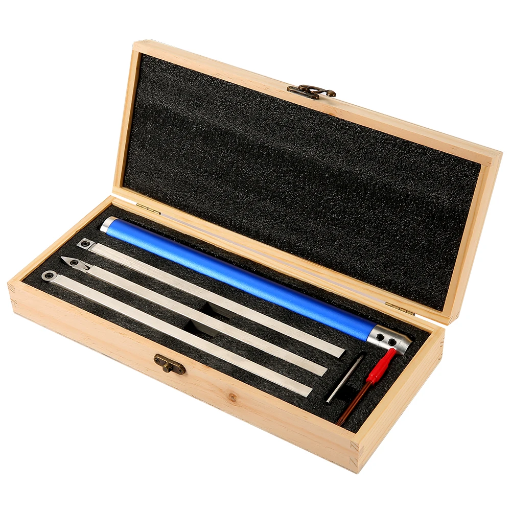 

6-in-1 Carbide Woodturning Tool Set Wood Turning Chisel Kit with Cutting Inserts Box For Lathe Woodworking Tools Accessories