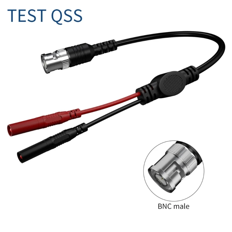 BNC Male to 4mm Safety Male Banana Plug Test Lead Probes Oscilloscope Low Loss Coaxial Cable-Connection Conductive Wire