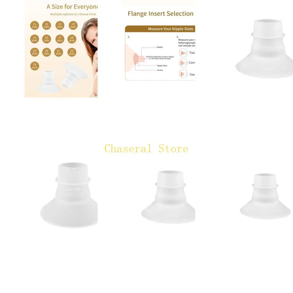 

E7CE Quick Link Силиконовый фланцевый адаптер Комплексный аксессуар для молокоотсоса Инструменты не нужны