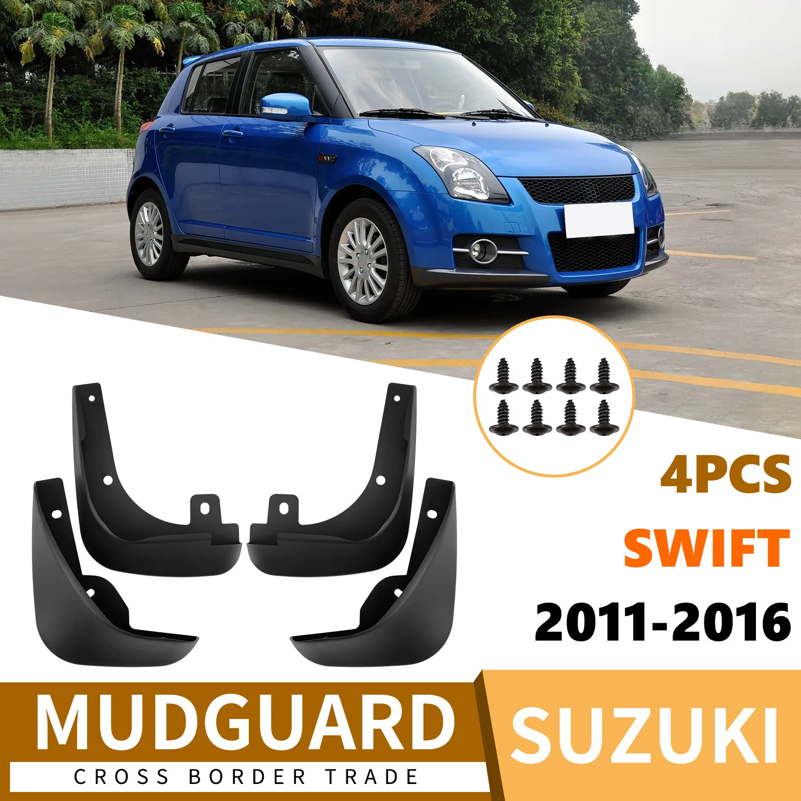 

Suitable for Suzuki Swift 2011-2016 fender tiles front and rear car accessories off-road hot sale
