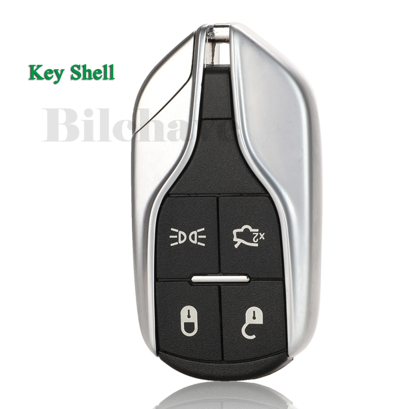 jingyuqin 4 Buttons For Maserati President Ghibli Quattroporte Levant Remote Smart Luxury Car Key Shell Card Replacement