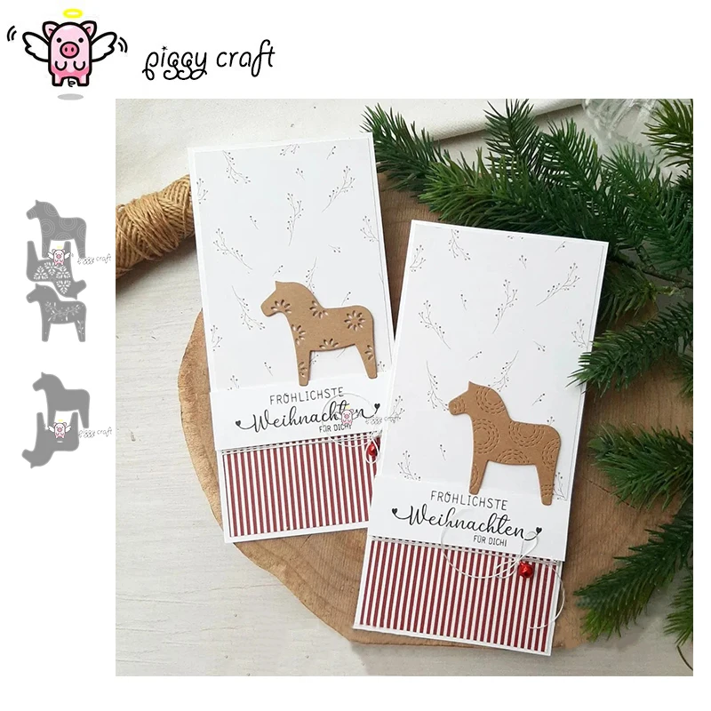 קיכלי מתכת חיתוך מתכת מתים לחתוך למות עובש תבנית עץ סוס קישוט נייר מלאכה סכין תבנית להב אגרוף בלדים