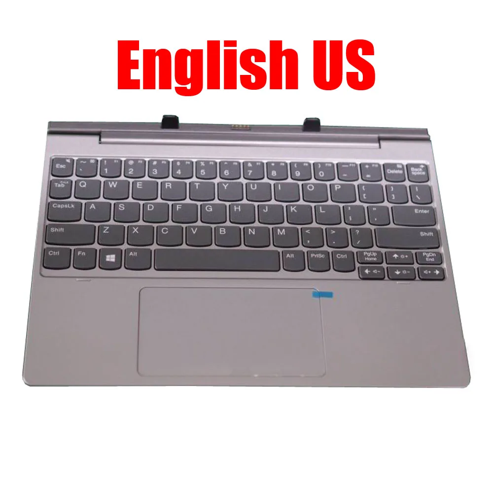 

2-in-1 Tablet Laptop PC Docking Keyboard For Lenovo For Ideapad D330 D330-10IGM D330-10IGL English US 5D20R49367 Grey New