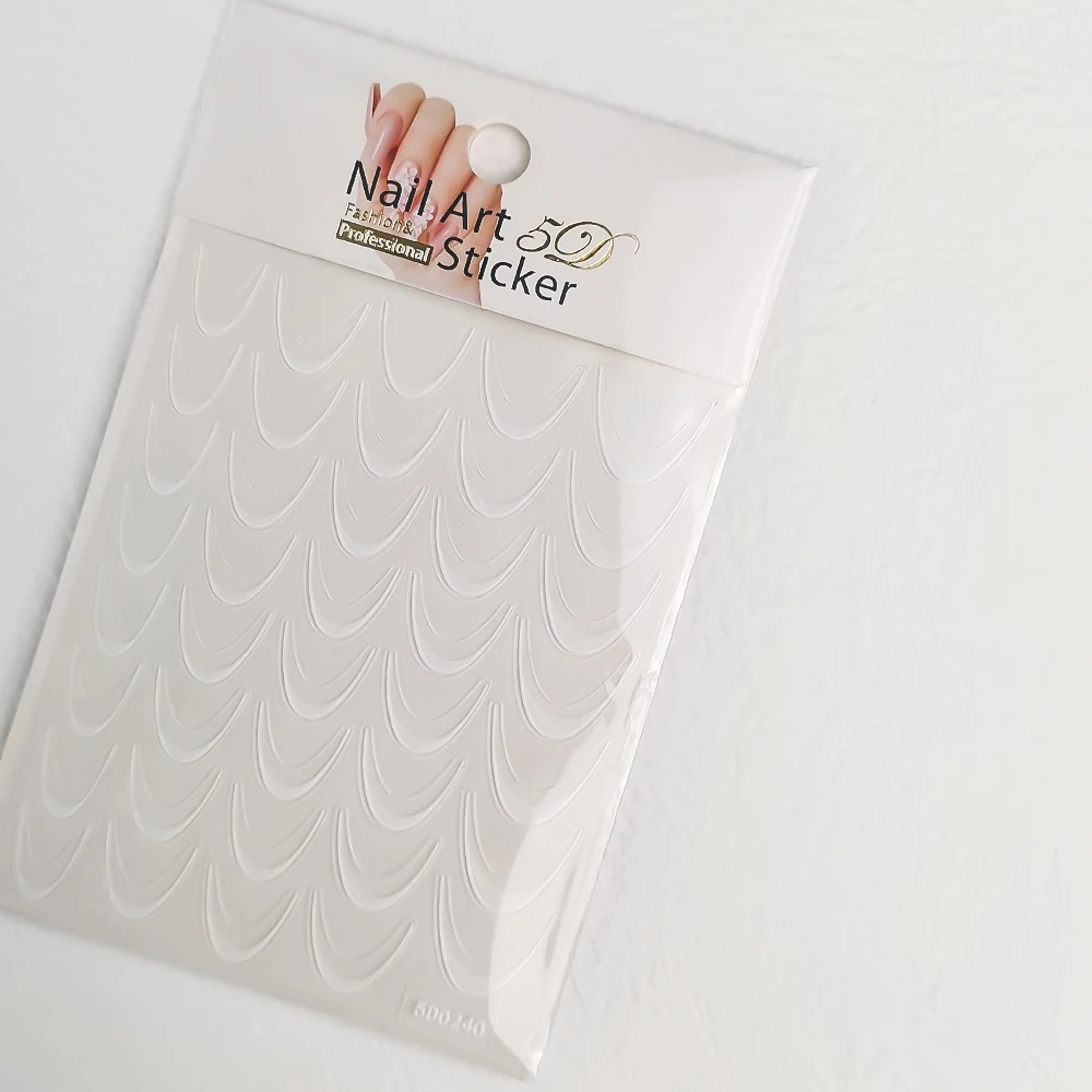 2 Stücke Farbverlauf Französisch Linie Nagelaufkleber Schwarz Weiß Streifen Selbstklebende Sliders DIY Ombre Aufkleber Maniküre Führungen Dekoration