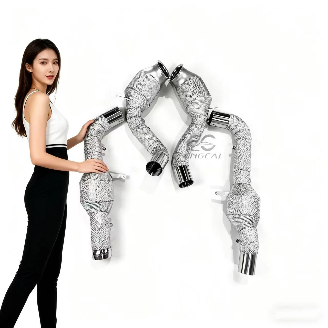 

Для Mercedes-Benz AMG M178 C190 GT GTC GTS GTR Обновление производительности выхлопной системы с прямой или 200-элементной водосточной трубой