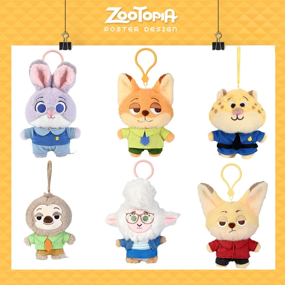 

Miniso подлинный Disney Crazy Zootopia Judynick милый сахарный плюшевый брелок подвесной школьный рюкзак для девочек подвесной орнамент висит