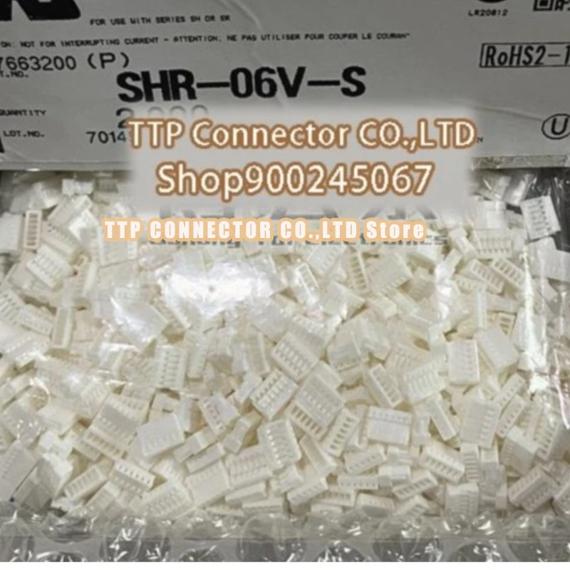 100pcs/lot Connector SHR-06V-S  Plastic shell 6P 1.0mm Leg width 100% New and Origianl