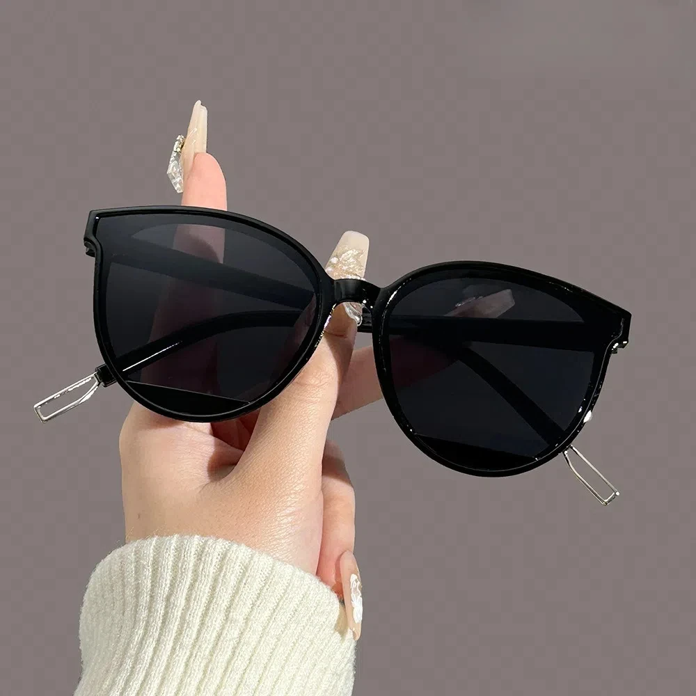 Fashion Vintage Large Frame Sunglasses Lightweight Retro Multicolor Lenses Eyewear Trendy Jelly UV400 Sun Glasses Outdoor
