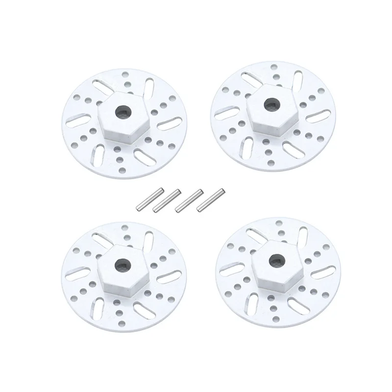 4Pcs Metal 9mm Wheel Hex Adapter Brake Disc for SG 1603 SG1603 SG1604 UD1601 UD1603 UD1604 1/16 RC Car Upgrades Parts,2