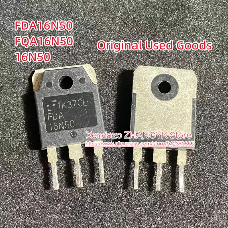 10pcs/lot Original FDA16N50 FQA16N50 16N50 MOSFET N-CH 500V 16A TO-3P TO-247 Large Chip Power Transistors