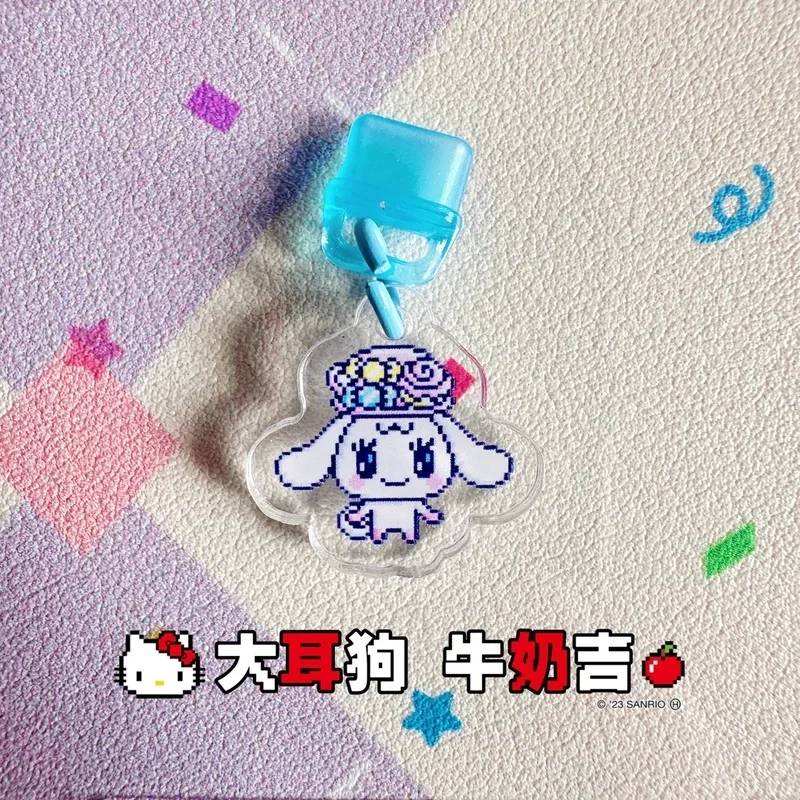 Tamagotchi Uni-llavero de cadena para teléfono, colgante pequeño de Chip acrílico, 4u Pix, cumple con el regalo, decoración de escritorio