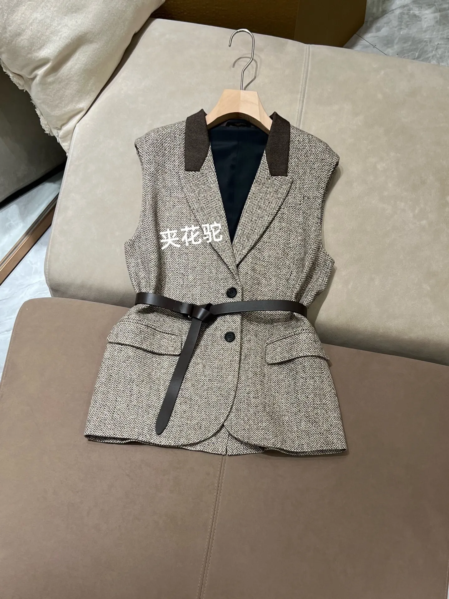 Women's High-Quality, Stylish, and Casual Wool Tweed Vest – 2026 Pre-Fall New Arrival