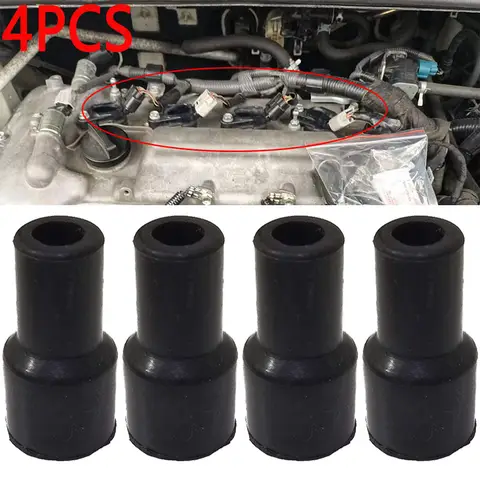 4pcs Ignition Coil Coils Plug Tip Cover Rubber For Toyota Alphard Altezza Gita Auris Avensis Belta Blade Caldina Camry Celica