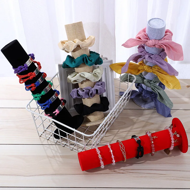 Velvet Hand Jewelry Display Stand Bracelet Holder Rack Necklace Watch Organizer For Accessories Store Showcase Decoration