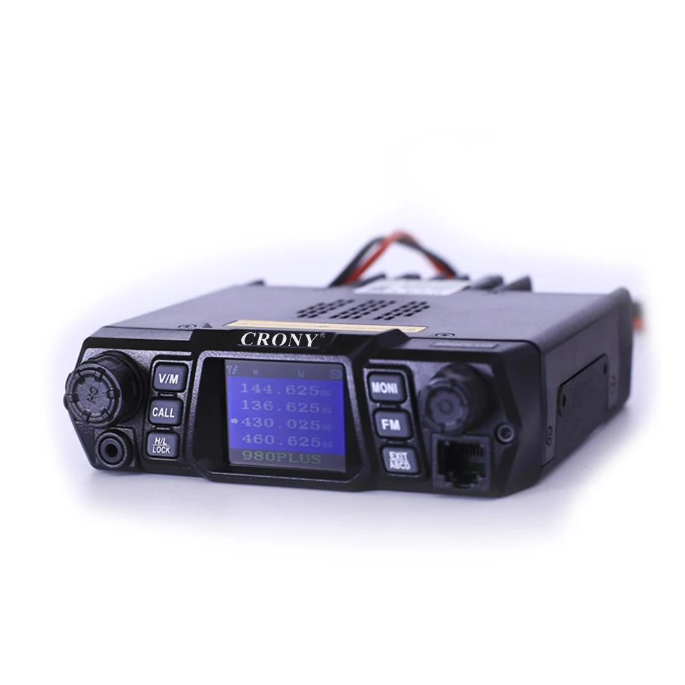 CN-980PLUS Portable 100W VHF UHF CB Two-Way Radio Smart Button Vehicle Mouted Walkie Talkie FM AM Car Radio Transceiver