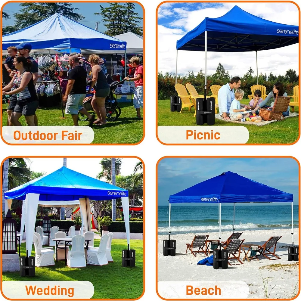 팝업 캐노피 텐트 10x10 - 상업용 인스턴트 쉘터 접이식/접을 수 있는 차양 캐노피 팝업 텐트 (방수 및 자외선 차단 기능 포함)