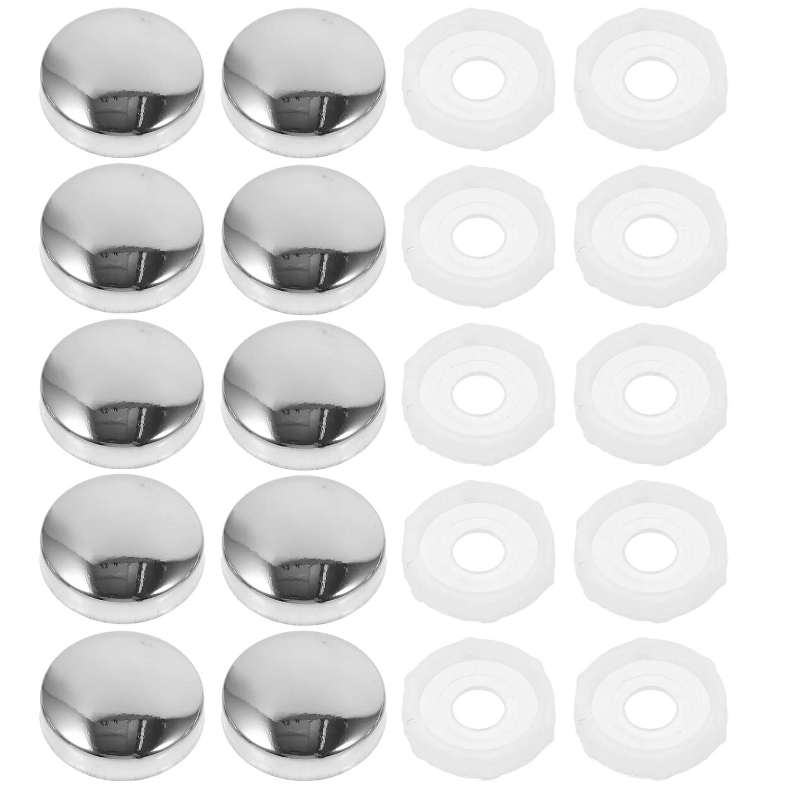 100 Pcs Large Tooth Mirror Nail Advertising Support Bolt Cap Frame Glass Board Short Hair