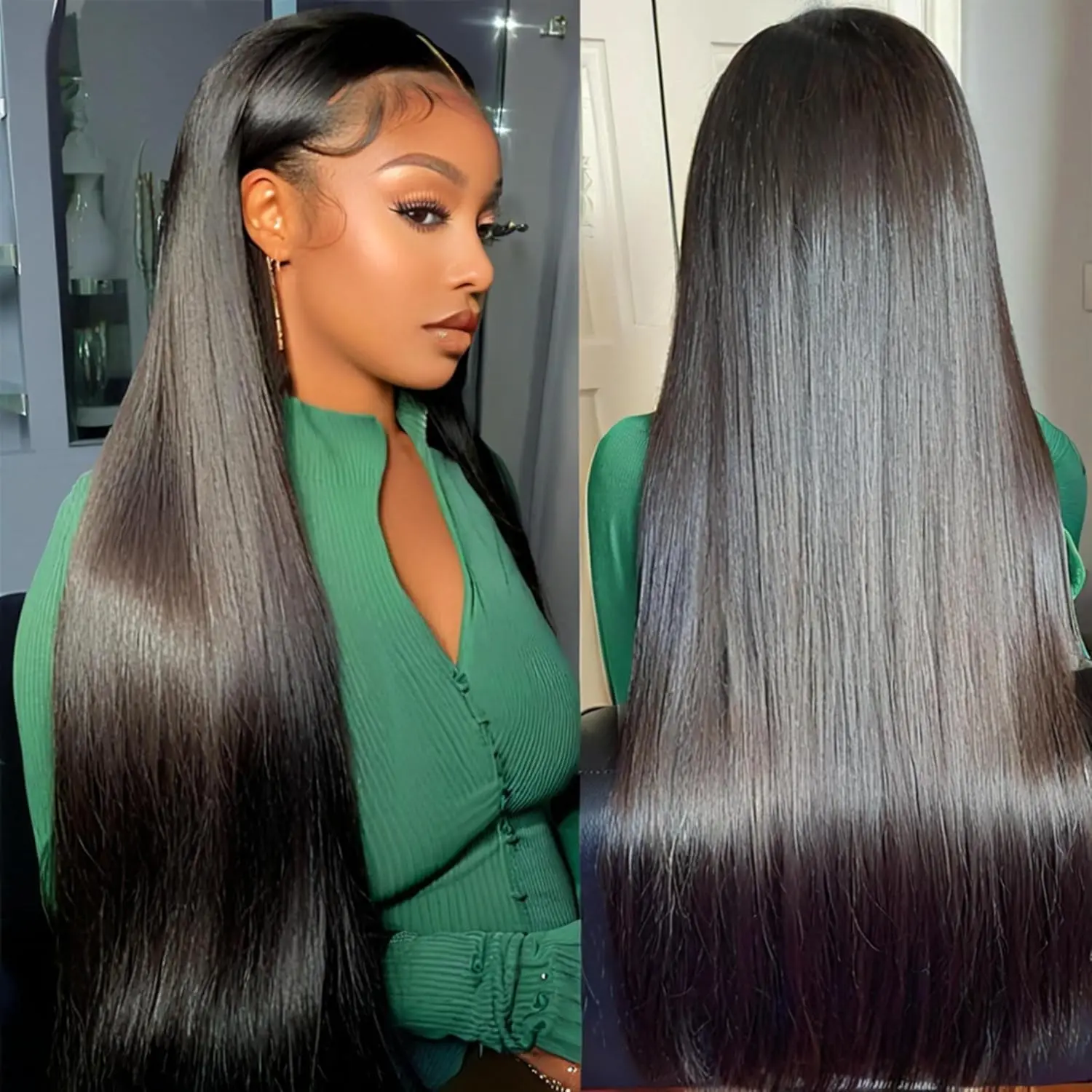 

Прямые парики с прозрачной кружевной основой 13x4, 30-40 дюймов, HD-парик 13x6 с предварительно выщипанной кружевной линией роста волос для чернокожих женщин, парики из бразильских человеческих волос