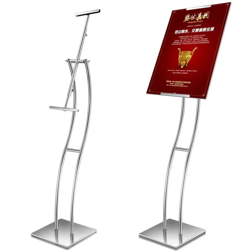 Stainless steel poster stand, display stand, advertising stand