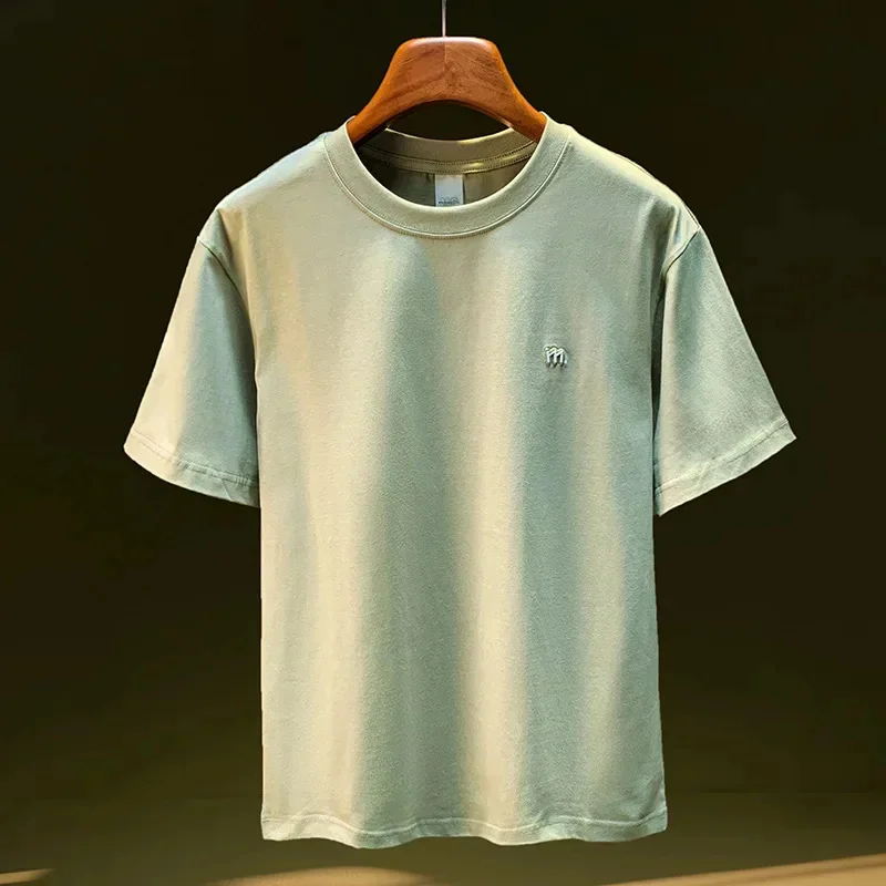 

Short sleeved T-shirt for men, basic style, minimalist, versatile, skin friendly, comfortable sweatshirt, summer thin top
