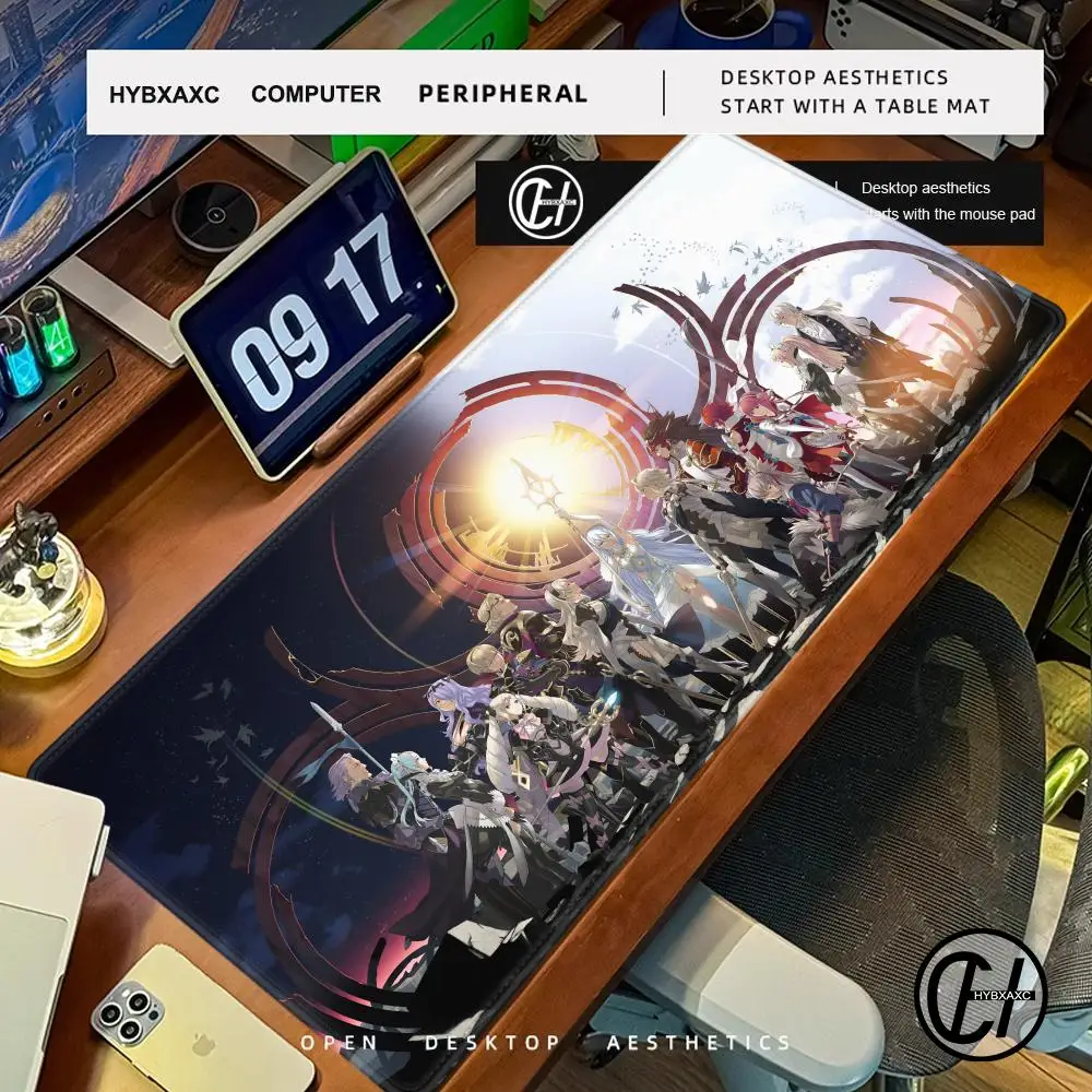 

Fire Emblem Fates Аниме Коврик для мыши Xxl Резиновый коврик Игровой коврик для мыши Компьютерный настольный ковер Коврик для мыши Нескользящее дно Настольные коврики