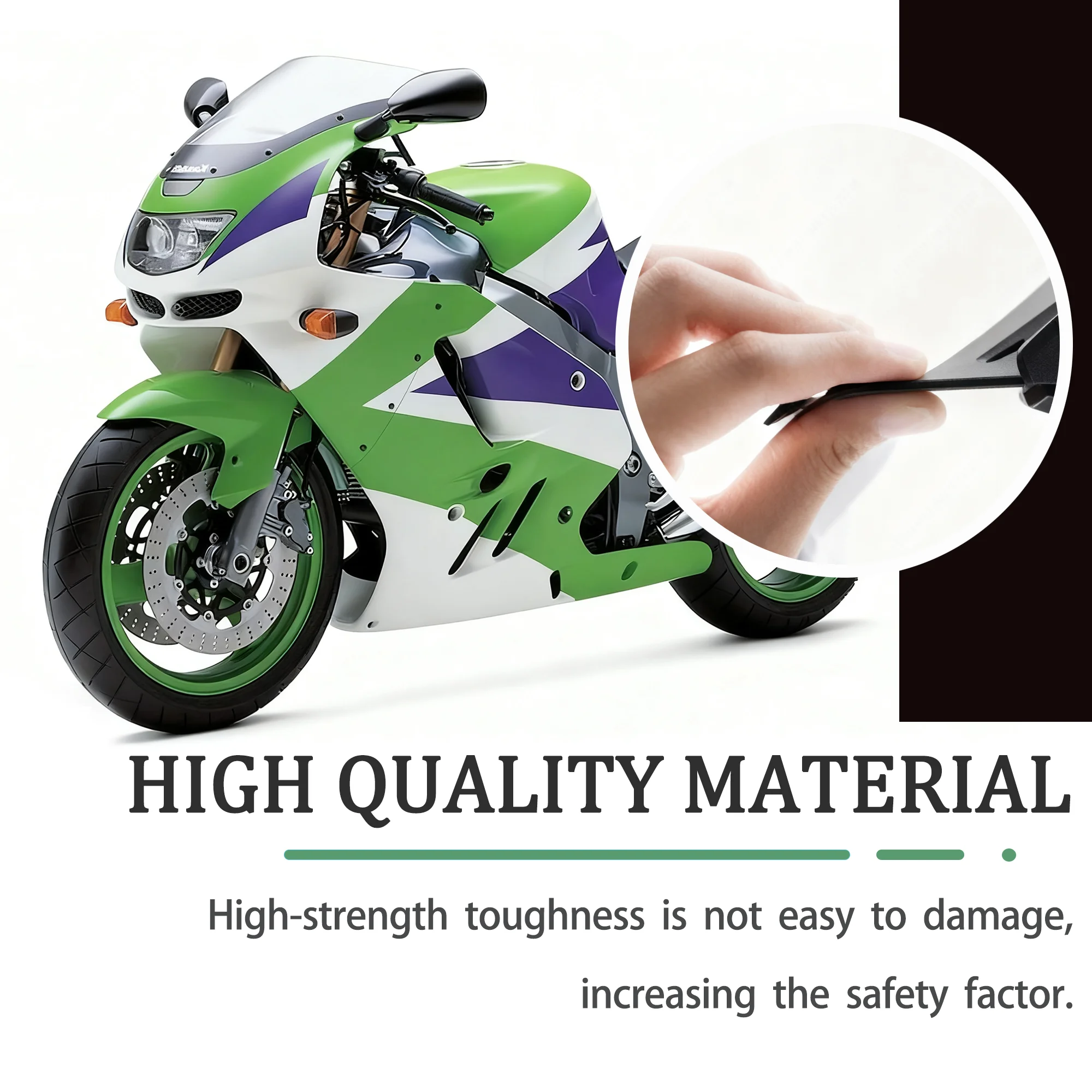 BLACK Motorcycle Windshield Windscreen Fit for Kawasaki Ninja ZX9R