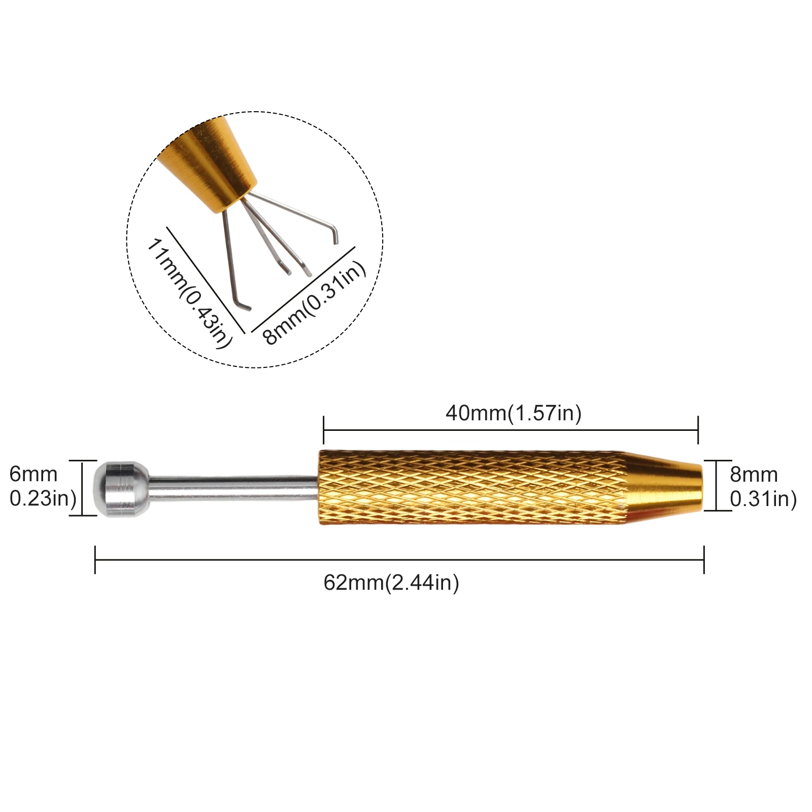 Crafting Tool Claw Pick Up Tool Four Claw Design Indoor And Outdoor Use Long-lasting Performance For Electronics Maintenance