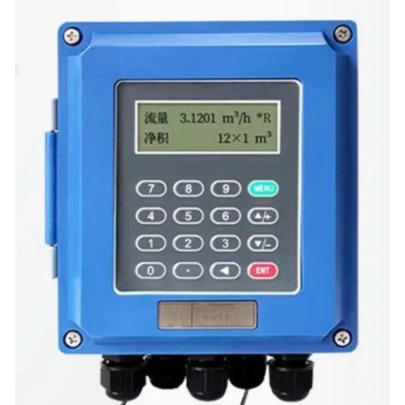 Flowmeter Handheld External Clamp External Attached Wall Mounted Split Body Water Pipe Portable