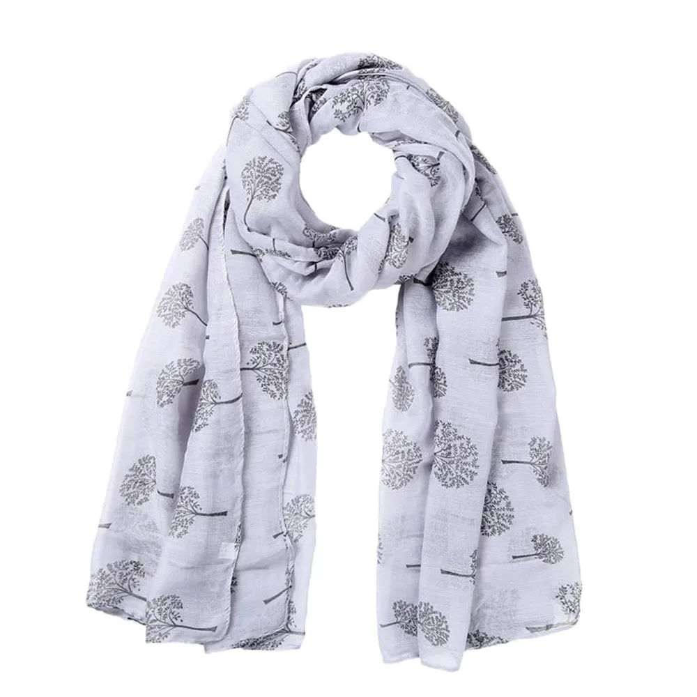 Women Printed Dandelion Soft Chiffon Shawl Wrap Wraps Scarf Scarves Thin Mens Scarf Stripped Scarf Smog Pass